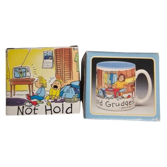 Potpourri Press 1 Corinthians 13:4-5 Love Does Not Hold Grudges Vintage Mug Set - Picture 2 of 16